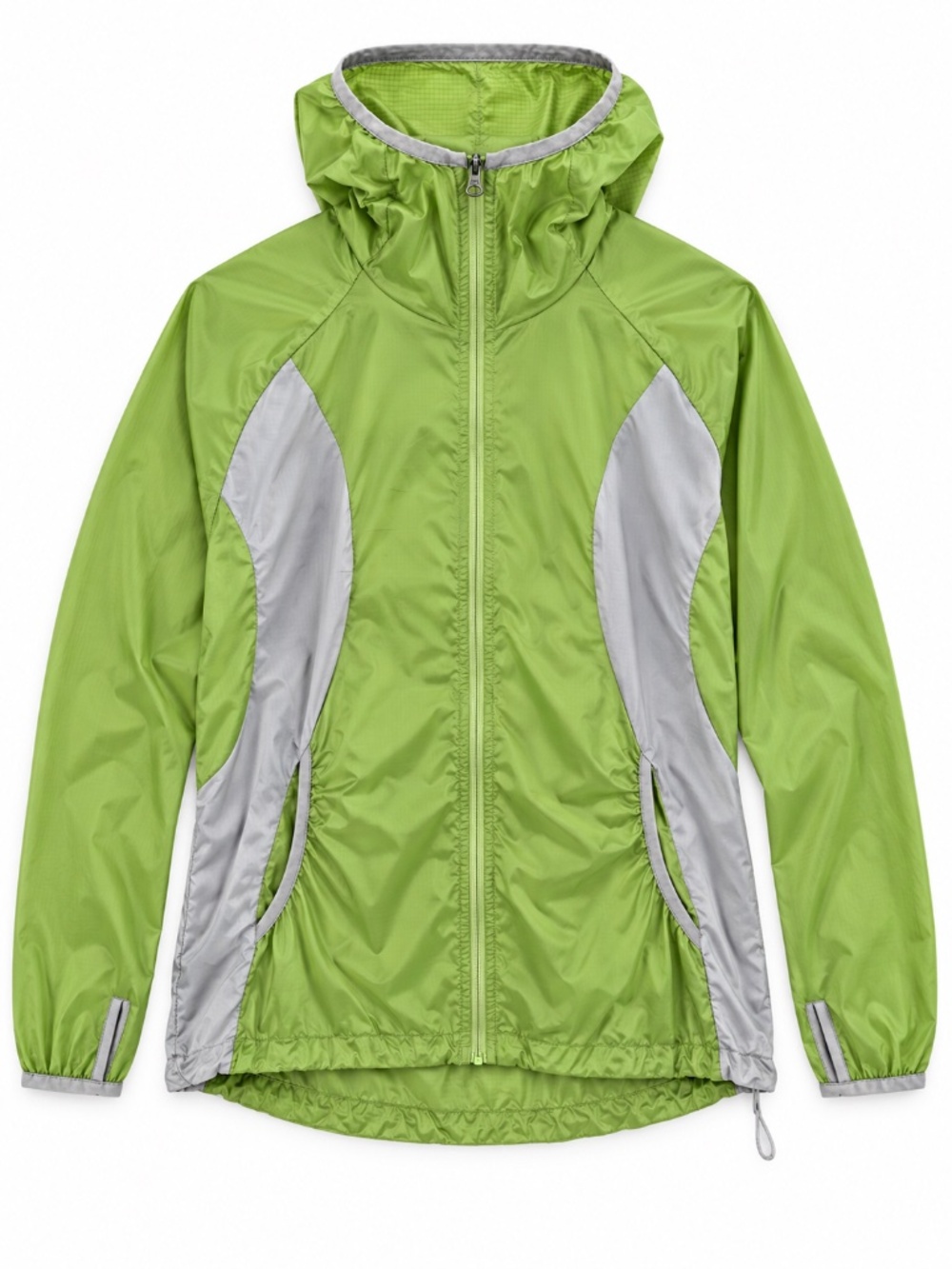 Eddie Bauer Sport rain jacket S full zip thumb holes hi/low athletics sport fall